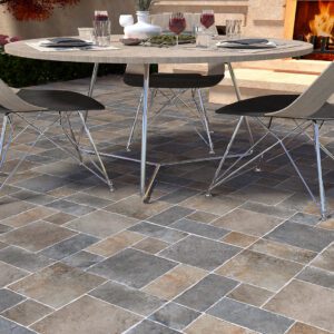 16 mm matt outdoor floor tile available in brown, cream and grey, durable and elegant