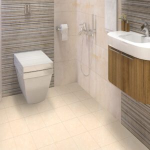 16 mm matt brown indoor porcelain floor tile, suitable for stylish bathrooms and kitchens