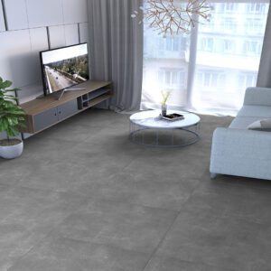 10 mm matt grey cement effect porcelain tile for indoor floors, premium, modern and versatile