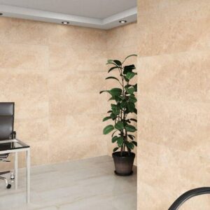 Matt stone-effect indoor wall tile available in cream, beige and brown