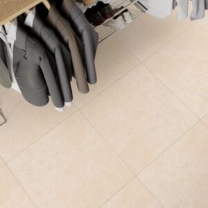 11 mm polished glossy indoor ceramic floor tile, available in pearl and cream