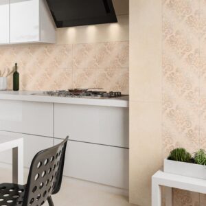 12 mm textured matt indoor wall tile, available in cream and grey