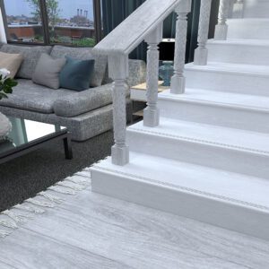 Matt grey stair tile suitable for indoor and outdoor