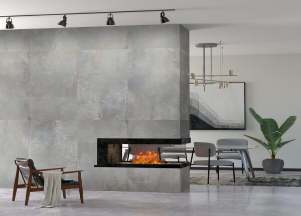 Modern matt grey porcelain tile for indoor walls and floors