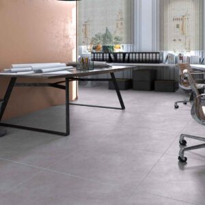 Matt grey cement effect indoor porcelain floor tile