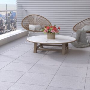 Expodity matt grey super polished textured cement effect outdoor porcelain floor tile