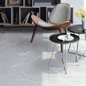 Expodity matt grey stone effect indoor porcelain floor tile